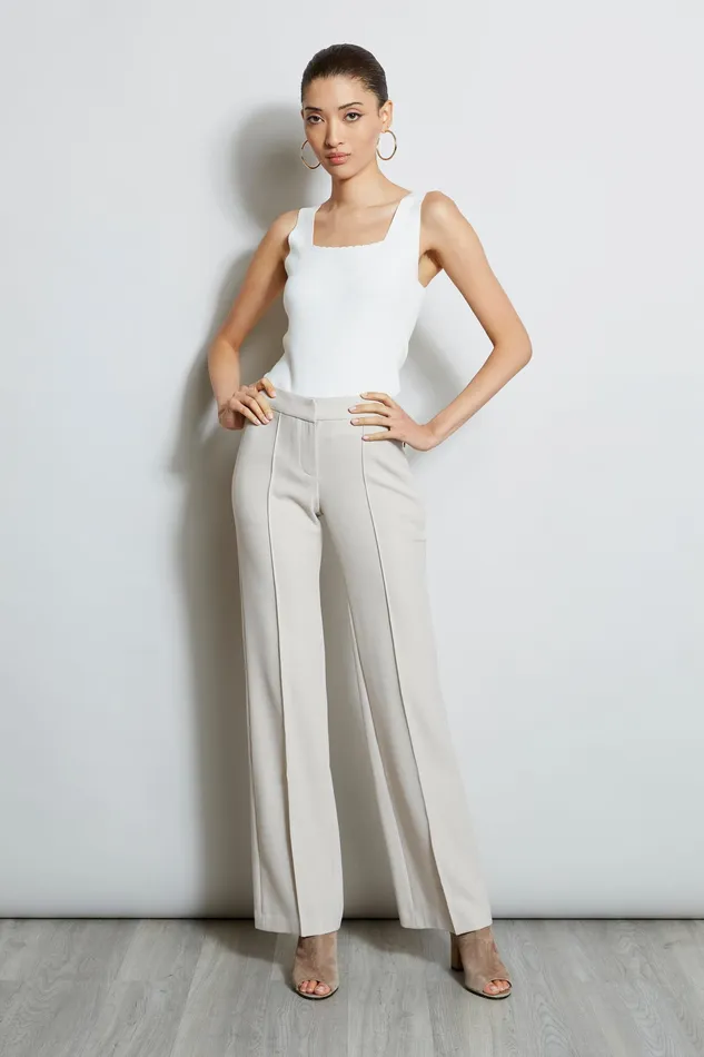 Knits and Sweaters Women Elie Tahari Scallop Square Neck Sweater FOAM