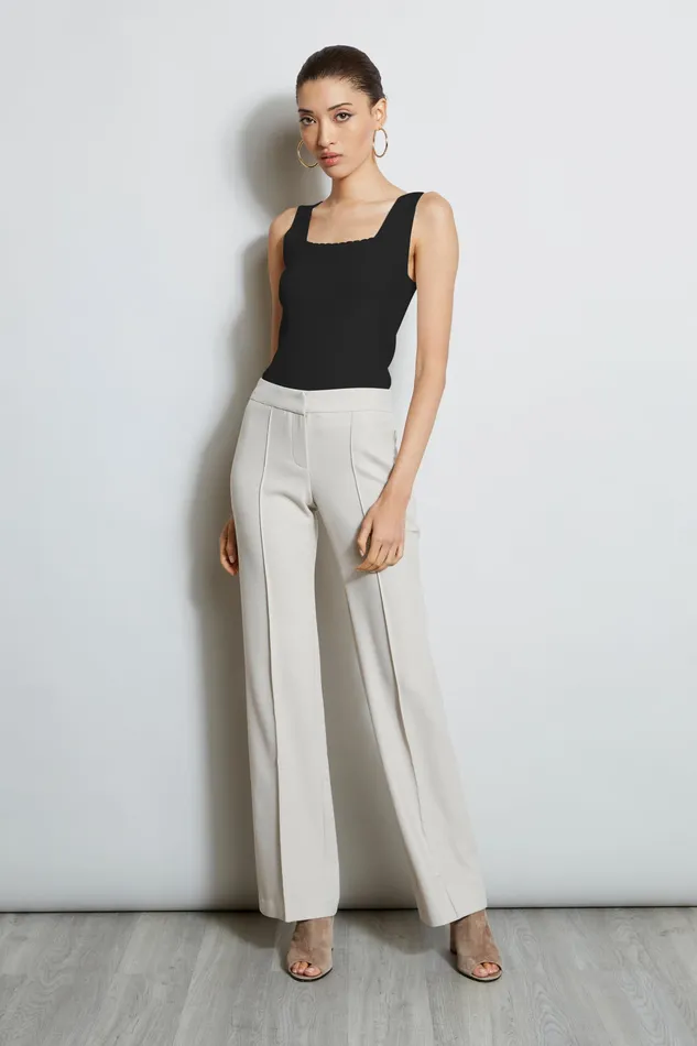 Knits and Sweaters Women Elie Tahari Scallop Square Neck Sweater FOAM