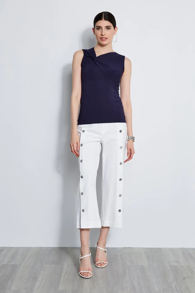 Knits and Sweaters Women Elie Tahari Sleeveless Asymmetric Twist Knit STARGAZER