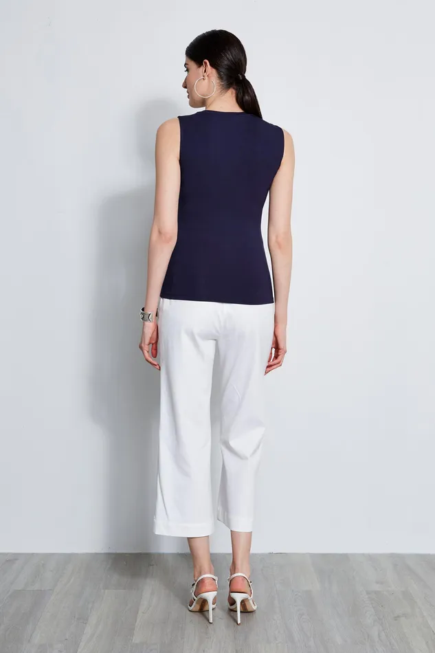 Knits and Sweaters Women Elie Tahari Sleeveless Asymmetric Twist Knit STARGAZER