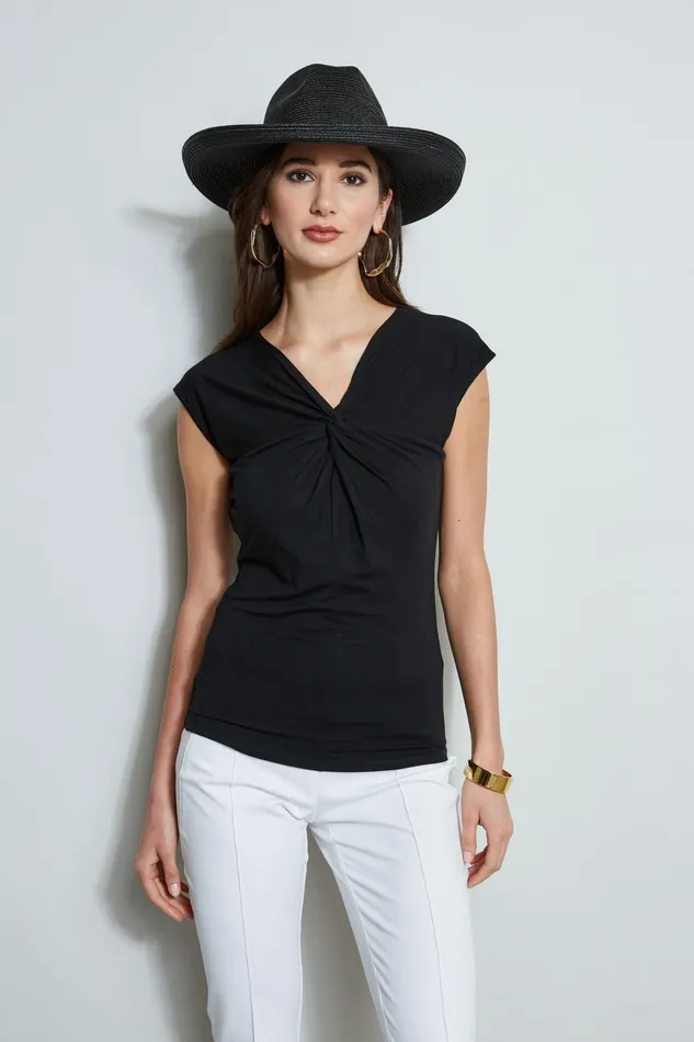 Knits and Sweaters Women Elie Tahari Twist Knot Knit BLACK