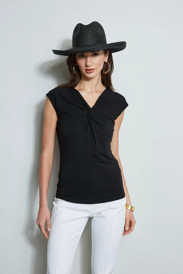 Knits and Sweaters Women Elie Tahari Twist Knot Knit BLACK