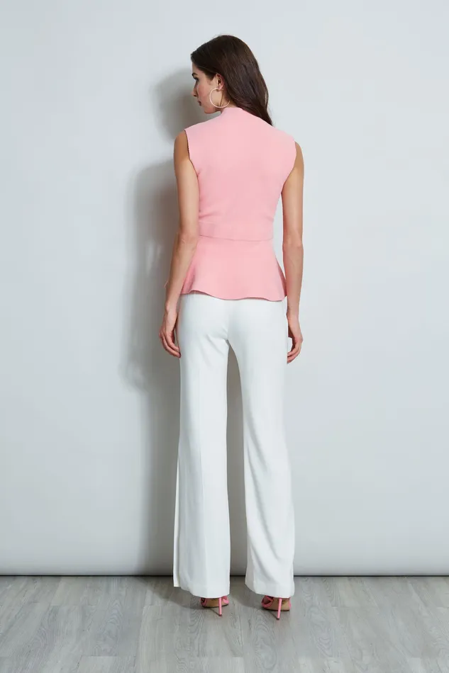 Knits and Sweaters Women Elie Tahari Wrap Peplum Sweater SOHO PINK