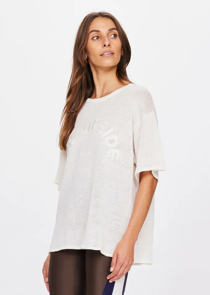 KNITTED SAMMI TEE Women Shirts and Tanks THE UPSIDE KNITTED SAMMI TEE Women Shirts and Tanks THE UPSIDE