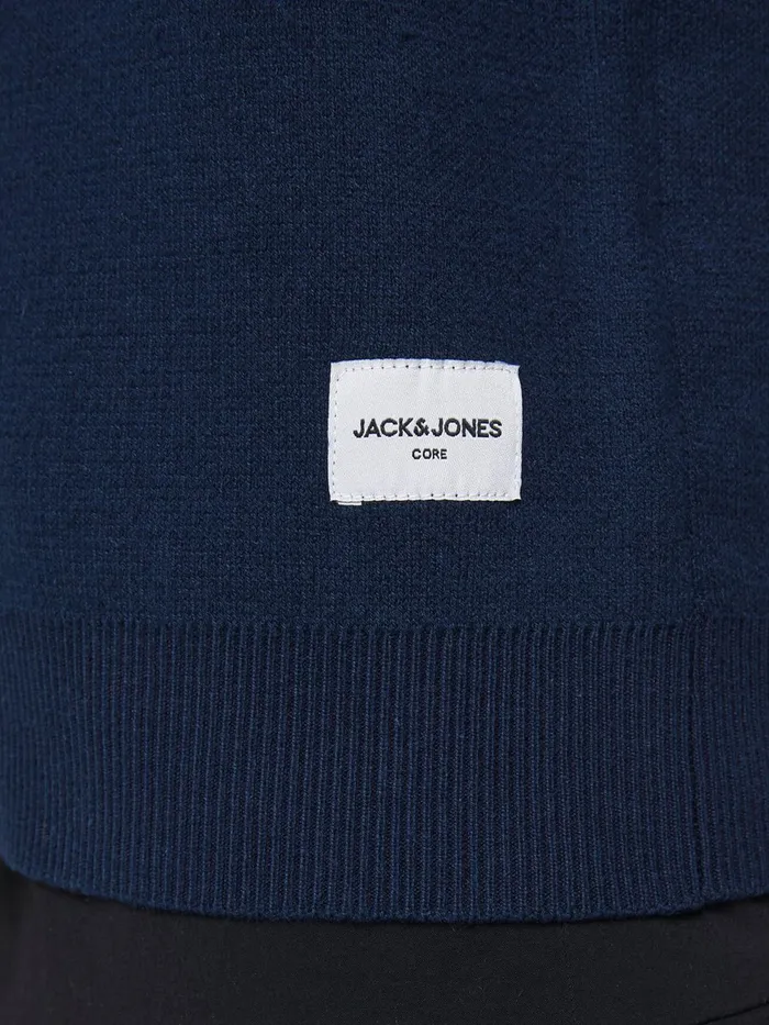 Knitwear JACK and JONES Mens COLOUR BLOCK KNITTED PULLOVER Blue Blue Heaven Near Me