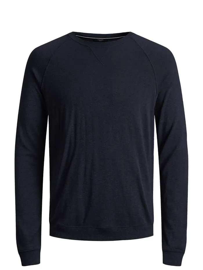 Knitwear JACK and JONES Mens SOFT CREW NECK KNITTED JUMPER Blue Maritime Blue Gift 4 You