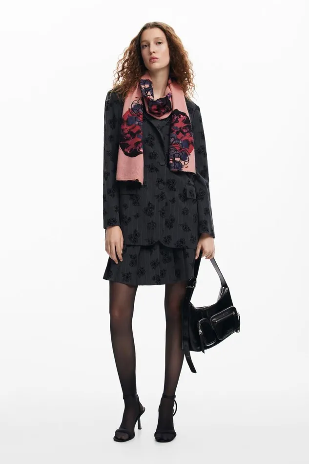 Knitwear Women Desigual Long Scarf M Christian Lacroix Red