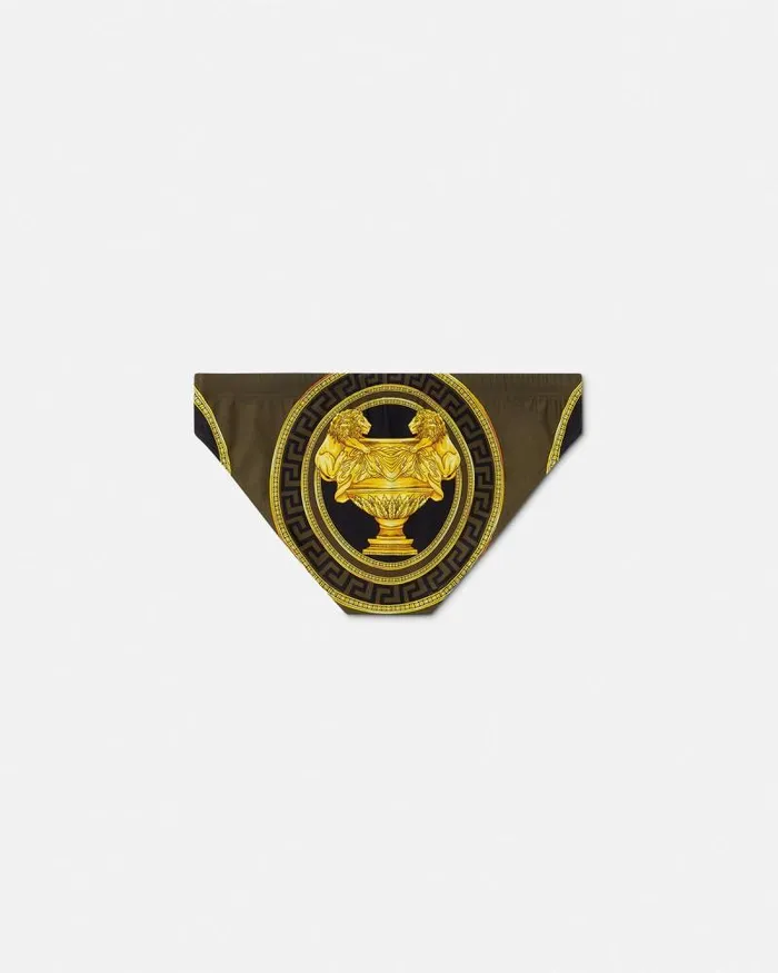 La Coupe Des Dieux Swim Briefs Blackprint Men Versace Swimwear