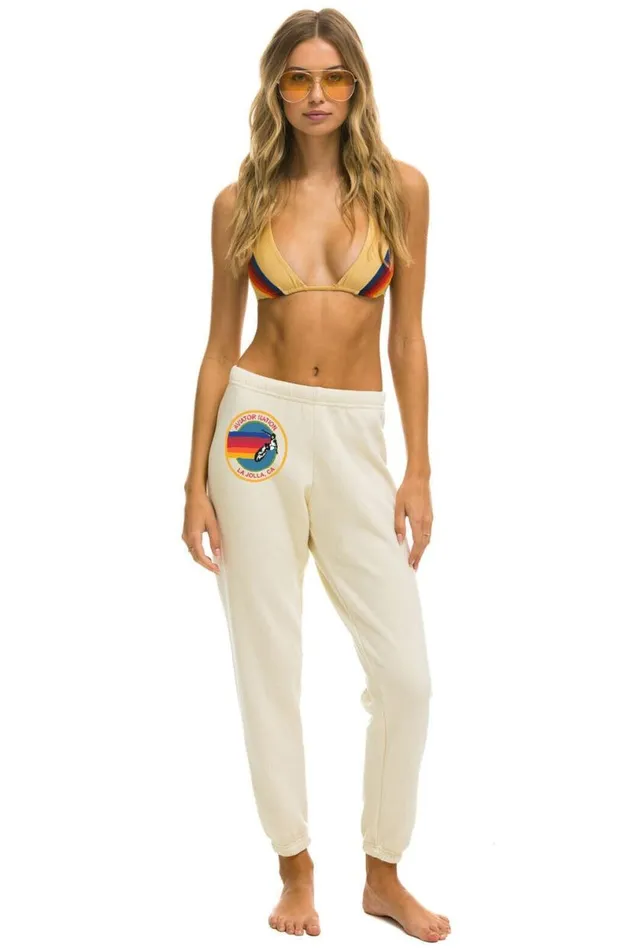 La Jolla Sweatpants 8211 Vintage White Women Aviator Nation Sweatpants
