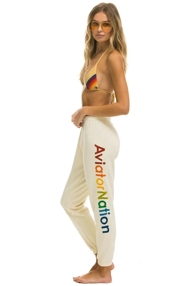 La Jolla Sweatpants 8211 Vintage White Women Aviator Nation Sweatpants
