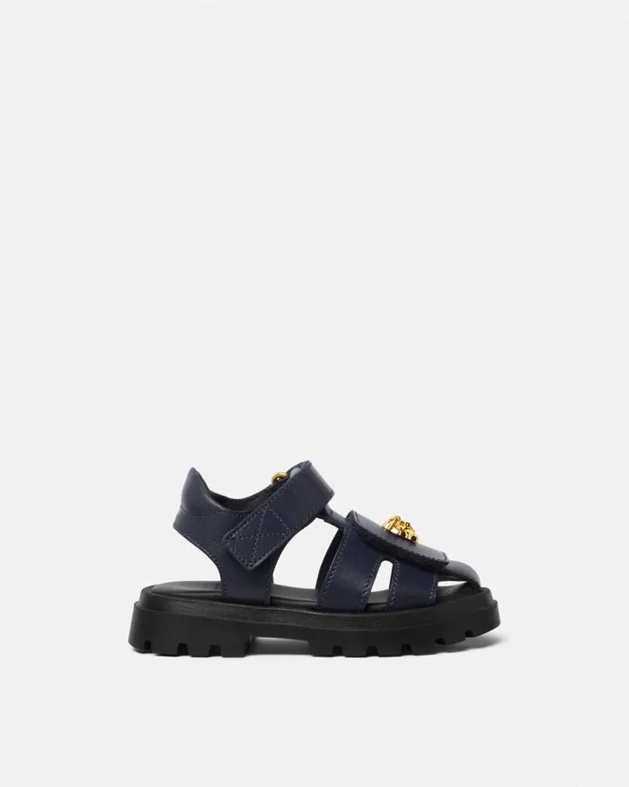La Medusa Baby Sandals Blue Children Versace Shoes