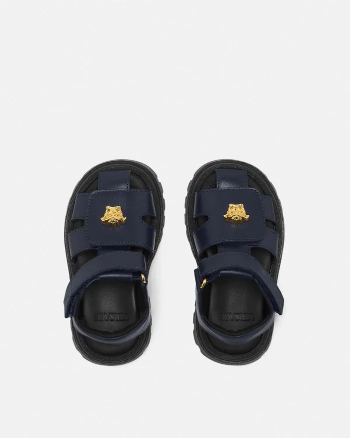 La Medusa Baby Sandals Blue Children Versace Shoes