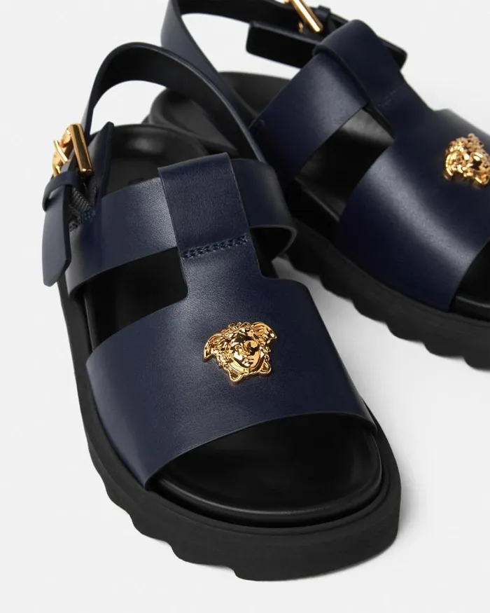 La Medusa Kids Sandals Blue Children Versace Shoes