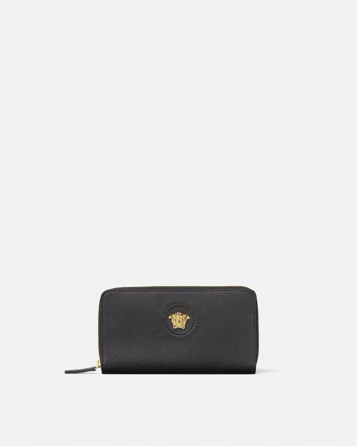La Medusa Long Wallet Black Women Versace Wallets