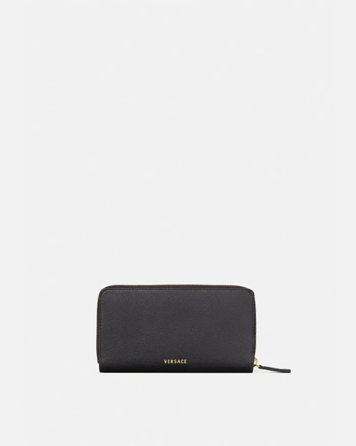 La Medusa Long Wallet Black Women Versace Wallets