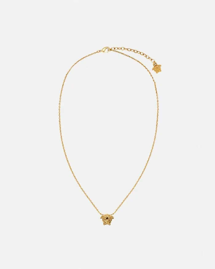 La Medusa Necklace Light Gold WomenMen Versace Necklaces