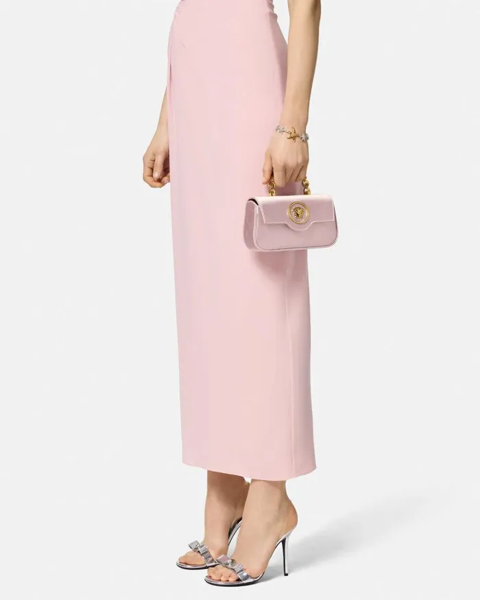 La Medusa Satin Mini Bag Light Pink Women Versace Top Handle
