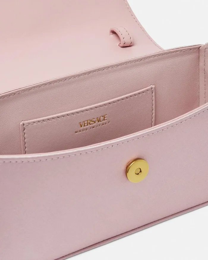 La Medusa Satin Mini Bag Light Pink Women Versace Top Handle