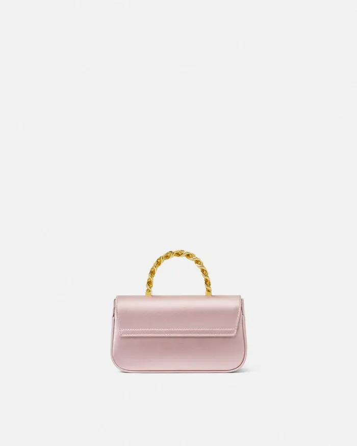 La Medusa Satin Mini Bag Light Pink Women Versace Top Handle