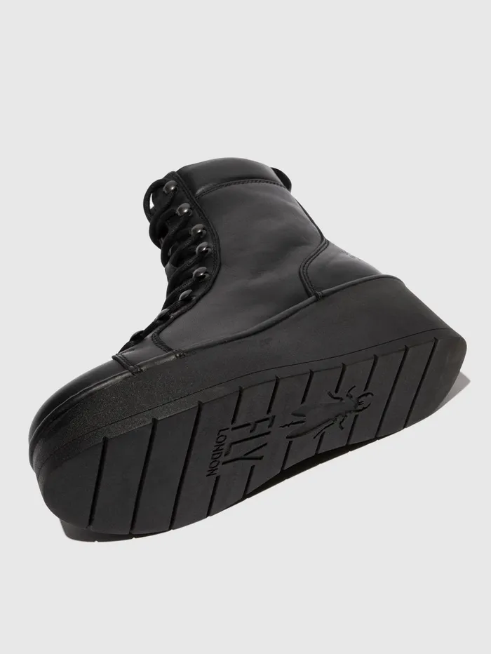 Laceup Ankle Boots HAND247FLY BLACK Women Fly London Ankle Boots