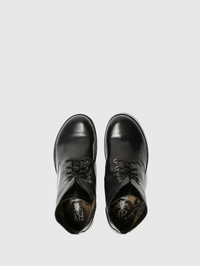 Laceup Ankle Boots MESU780FLY BLACK Women Fly London Ankle Boots