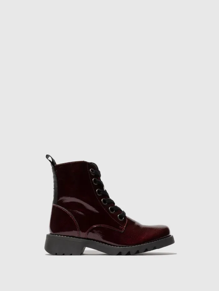Laceup Ankle Boots RAGI539FLY BURGUNDY Women Fly London Ankle Boots