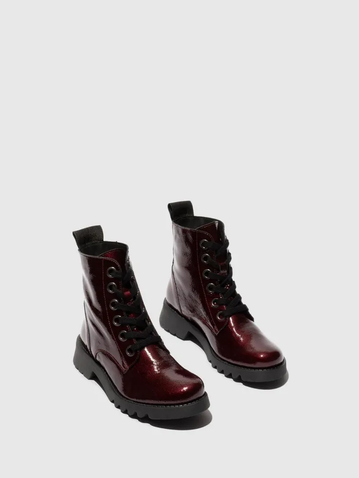 Laceup Ankle Boots RAGI539FLY BURGUNDY Women Fly London Ankle Boots