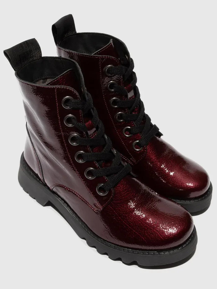 Laceup Ankle Boots RAGI539FLY BURGUNDY Women Fly London Ankle Boots