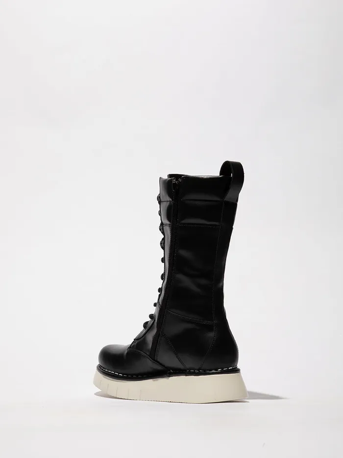Laceup Boots IEVA245FLY TUNDER BLACK Women Fly London Boots