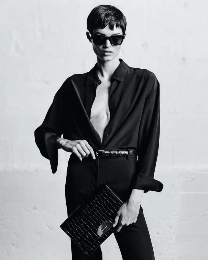 LE AGNES CLUTCH Black And Gold Women Nili Lotan Handbags