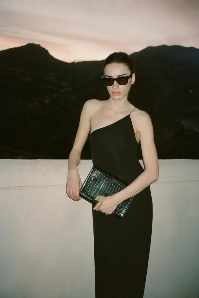 LE AGNES CLUTCH Black And Gold Women Nili Lotan Handbags