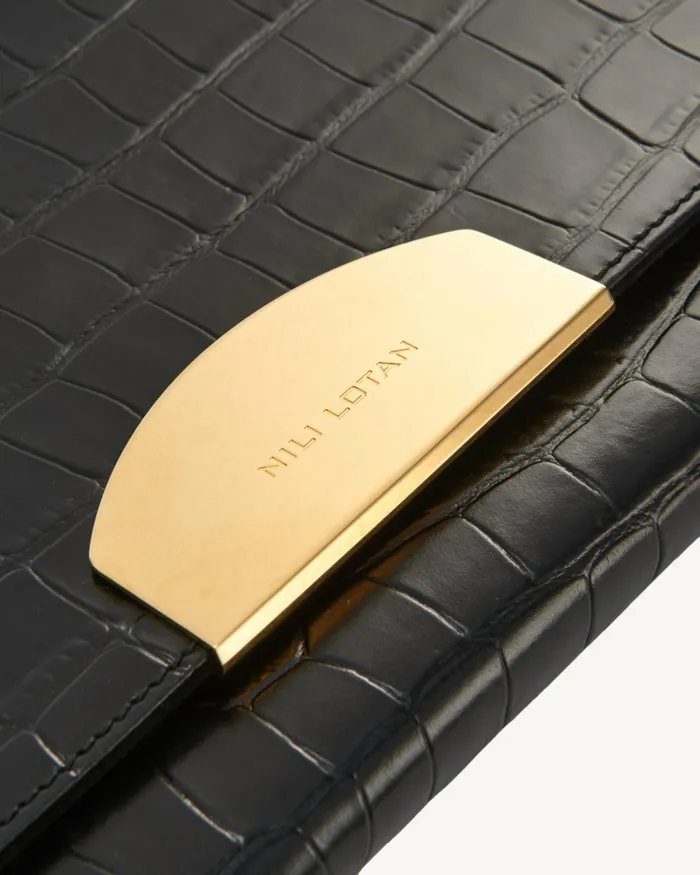 LE AGNES CLUTCH Black And Gold Women Nili Lotan Handbags