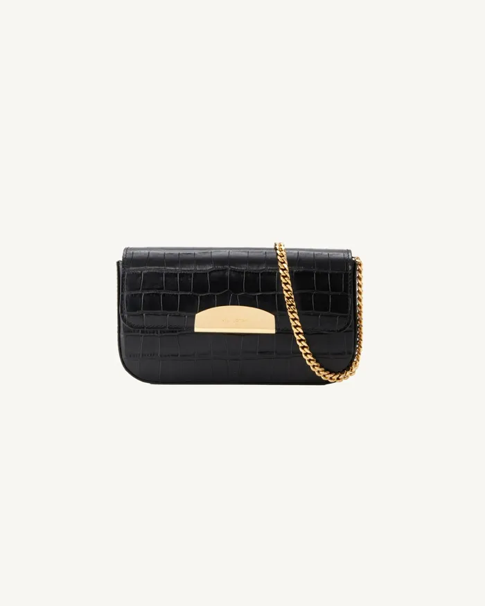 LE MIA CHAIN BAG Black And Gold Women Nili Lotan Handbags