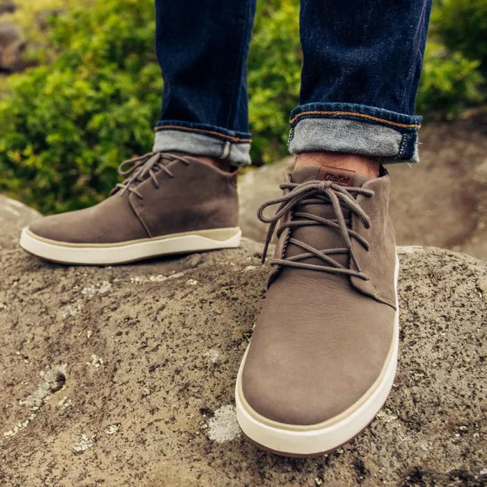 Leather Men Olukai Papaku 039Ili Waterproof Leather Boots Mustang