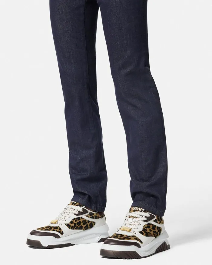 Leopard Odissea Sneakers Animalier Men Versace Odissea