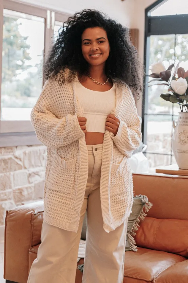 Leyonie Cardigan Cream Women Sweaters Petal and Pup