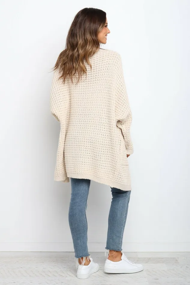 Leyonie Cardigan Cream Women Sweaters Petal and Pup