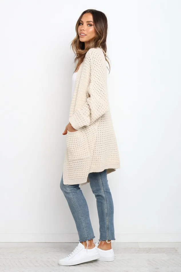 Leyonie Cardigan Cream Women Sweaters Petal and Pup