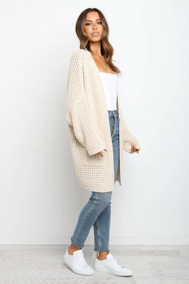 Leyonie Cardigan Cream Women Sweaters Petal and Pup