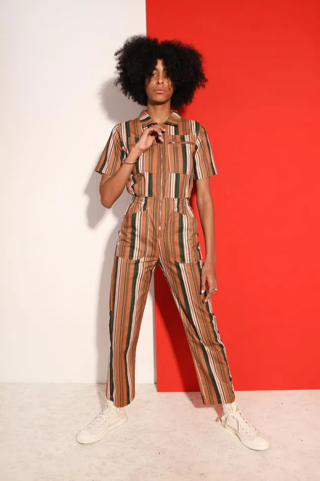LF Markey Boilersuits Women Danny Boilersuit 90s Stripe