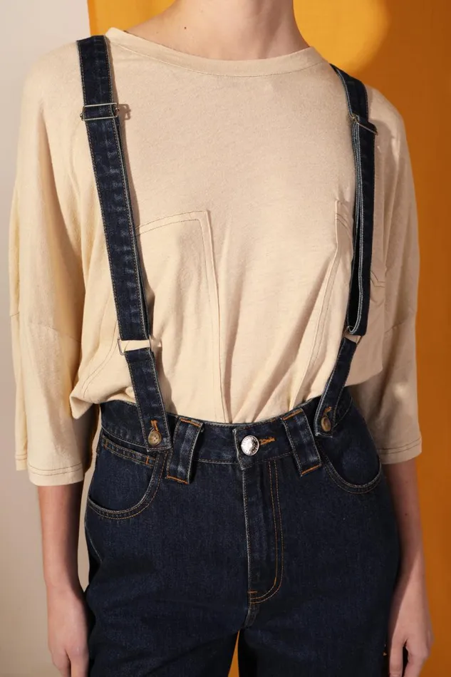 LF Markey Dungarees Women Hart Suspender Jeans