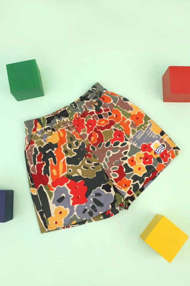 LF Markey Kids Kids Kids Basic Cotton Shorts Tuscan Floral