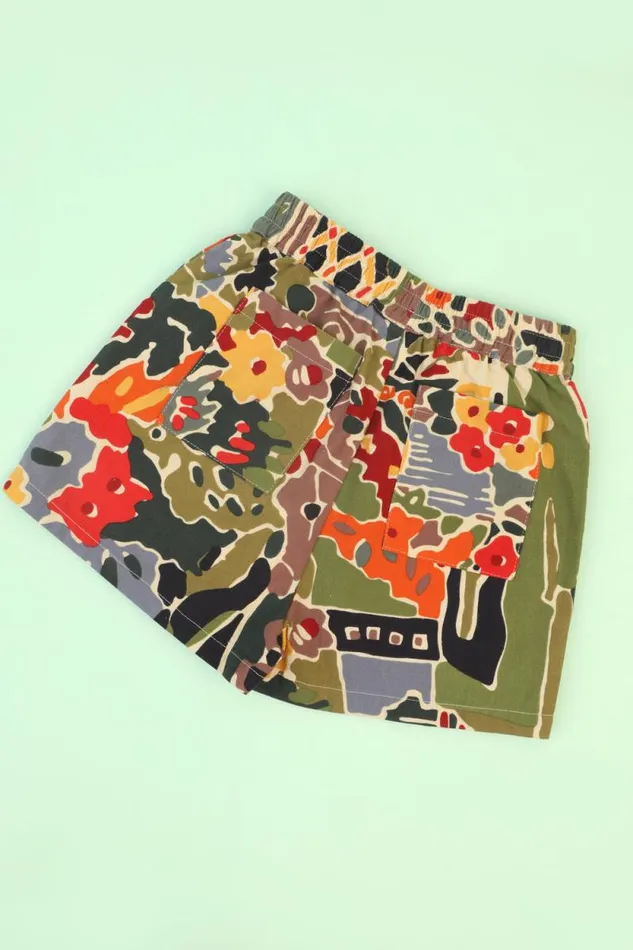 LF Markey Kids Kids Kids Basic Cotton Shorts Tuscan Floral