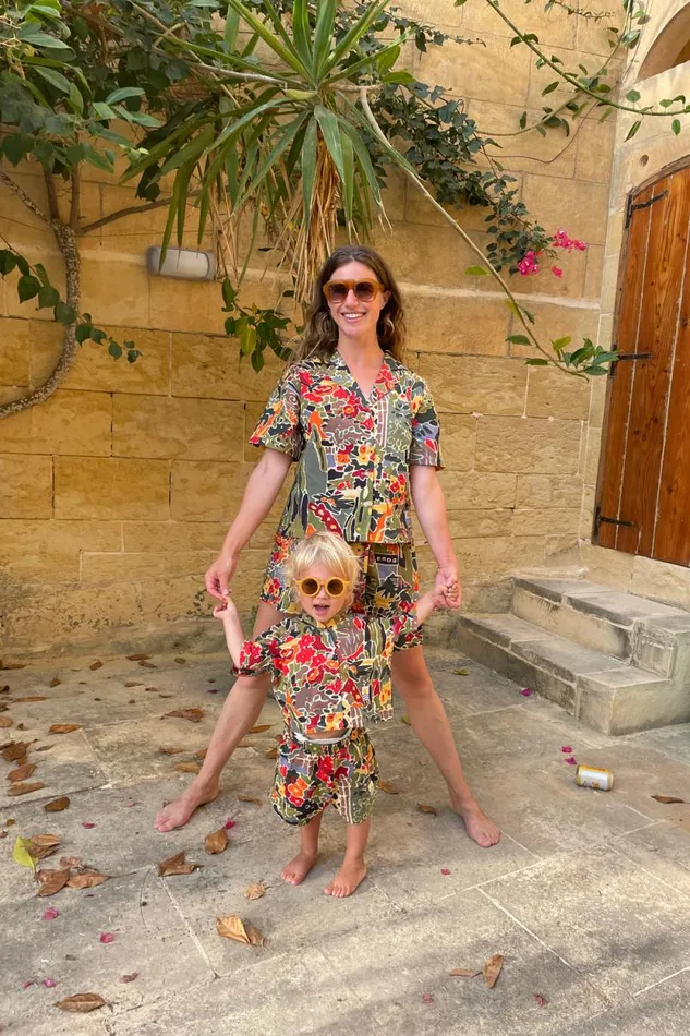 LF Markey Kids Kids Kids Basic Cotton Shorts Tuscan Floral