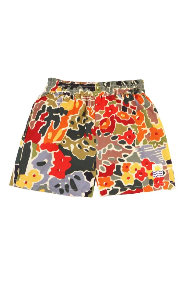 LF Markey Kids Kids Kids Basic Cotton Shorts Tuscan Floral