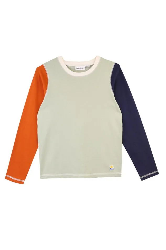 LF Markey Tops Women Luca Top Mint Patchwork