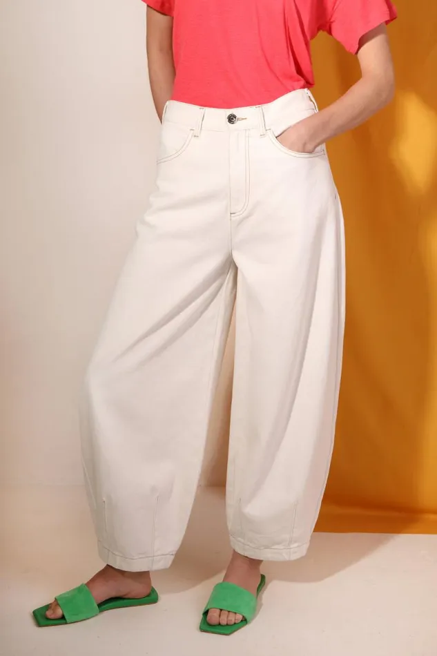 LF Markey Trousers Women Miguel Jean Ecru