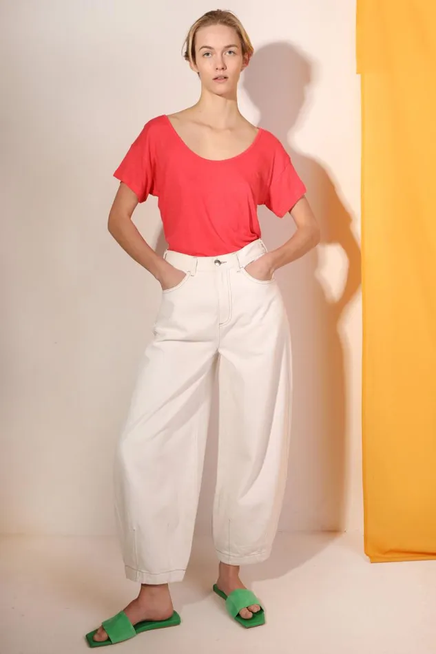 LF Markey Trousers Women Miguel Jean Ecru