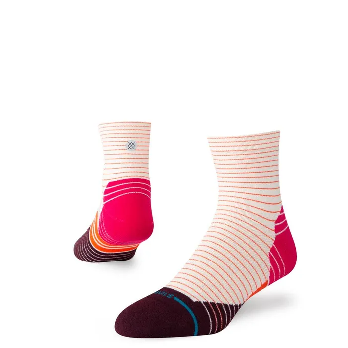 Light Performance Quarter Socks Micro 8211 Magenta MenWomen Stance Quarter