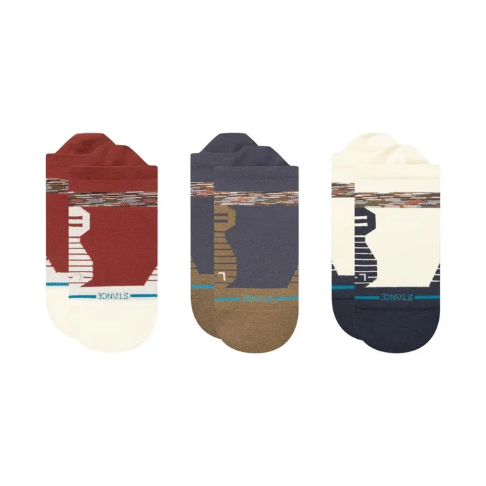 Light Performance Tab Socks 3 Pack Riveen 8211 Rust MenWomen Stance Tab
